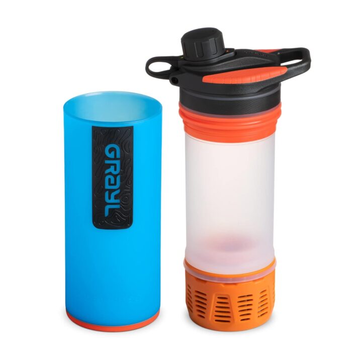 GRAYL GeoPress 24 oz Water Purifier Bottle - Filter for Hiking, Camping, Survival, Travel (Bali Blue) - Image 2