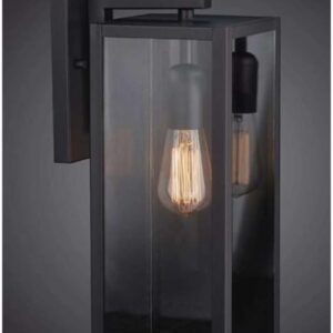 Globe Electric Vintage 1-Light Matte Black Hurley Wall Sconce - Image 3