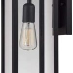 Globe Electric Vintage 1-Light Matte Black Hurley Wall Sconce