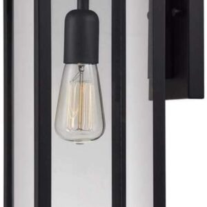 Globe Electric Vintage 1-Light Matte Black Hurley Wall Sconce