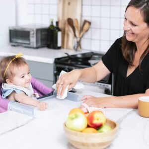 Inglesina Fast Table Chair - Fuchsia + Fast Dining Tray - Portable High Chair for Baby & Toddlers, Infant 6-36 Months - Fits Tables 0.8'' to 3.5'' - Collapsible and Compact Design - Carry Bag Included - Image 3