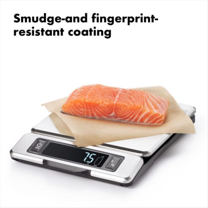 OXO Good Grips 11-Pound Stainless Steel Food Scale with Pull-Out Display - Image 2