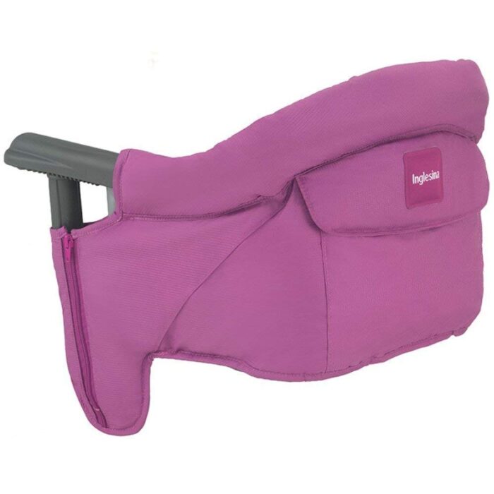 Inglesina Fast Table Chair - Fuchsia + Fast Dining Tray - Portable High Chair for Baby & Toddlers, Infant 6-36 Months - Fits Tables 0.8'' to 3.5'' - Collapsible and Compact Design - Carry Bag Included