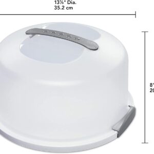 Sterilite 2008004 Cake Server, White (CLEAR, 2) - Image 3