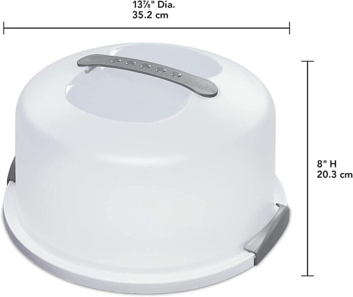 Sterilite 2008004 Cake Server, White (CLEAR, 2) - Image 3