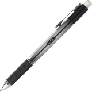 TUL Gel Pens, Retractable, Medium Point, 0.7 mm, Gray Barrel, Black Ink, Pack Of 12 - Image 2