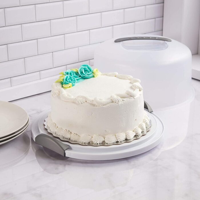 Sterilite 2008004 Cake Server, White (CLEAR, 2) - Image 4