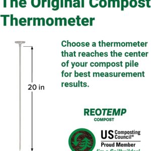 Reotemp 20 Inch Fahrenheit Backyard Compost Thermometer with Digital Composting Guide - Image 4