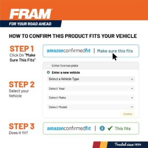 FRAM Extra Guard CA8755A Replacement Engine Air Filter for Select Cadillac, Chevrolet, and GMC Models, Provides Up to 12 Months or 12,000 Miles Filter Protection - Image 2