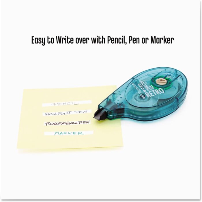 Tombow 68723 MONO Original Correction Tape, Asst RetroColor Applicators, 1/6-Inch x 394-Inch, 10/Pack - Image 3