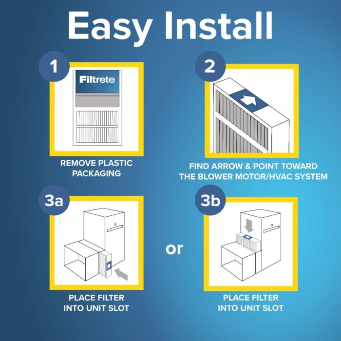 Filtrete 20x25x4 AC Furnace Air Filter, MPR 1550, MERV 12, Fits Lennox & Honeywell, Allergen, Bacteria & Virus, Electrostatic Air Cleaning Filter, 2-Pack (actual size 19.88 x 24.63 x 4.31) - Image 3