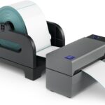 Rollo Thermal Label Holder for Rolls and Fan-Fold Labels - Shipping Label Holder for Thermal Printer