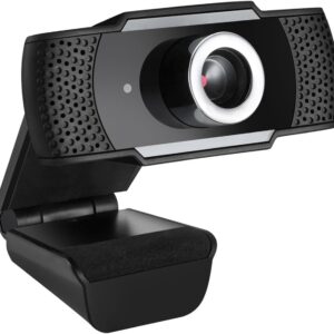 ADESSO CyberTrack H4 Webcam 1080P HD USB Webcam with Built-in Microphone, Black