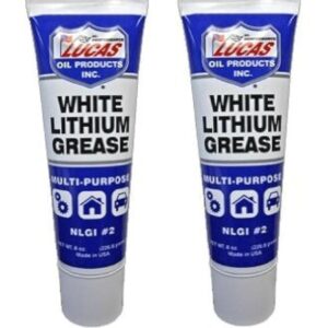 Lucas Oil 10533 White Lithium Grease - 8 Ounce Squeeze Tube, 2 Pack
