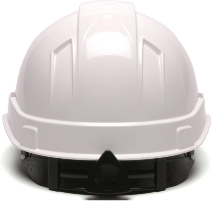 Pyramex Safety Ridgeline Cap Style Hard Hat, 6-Point Ratchet Suspension, White, One Size (HP46110) - Image 4