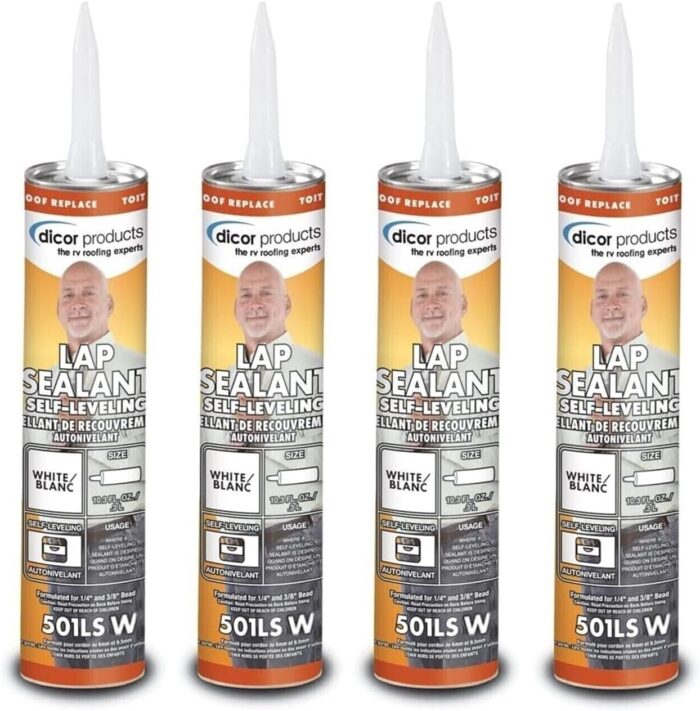 Dicor 501LSW-1 Self-Leveling Lap Sealant, 4 Pack