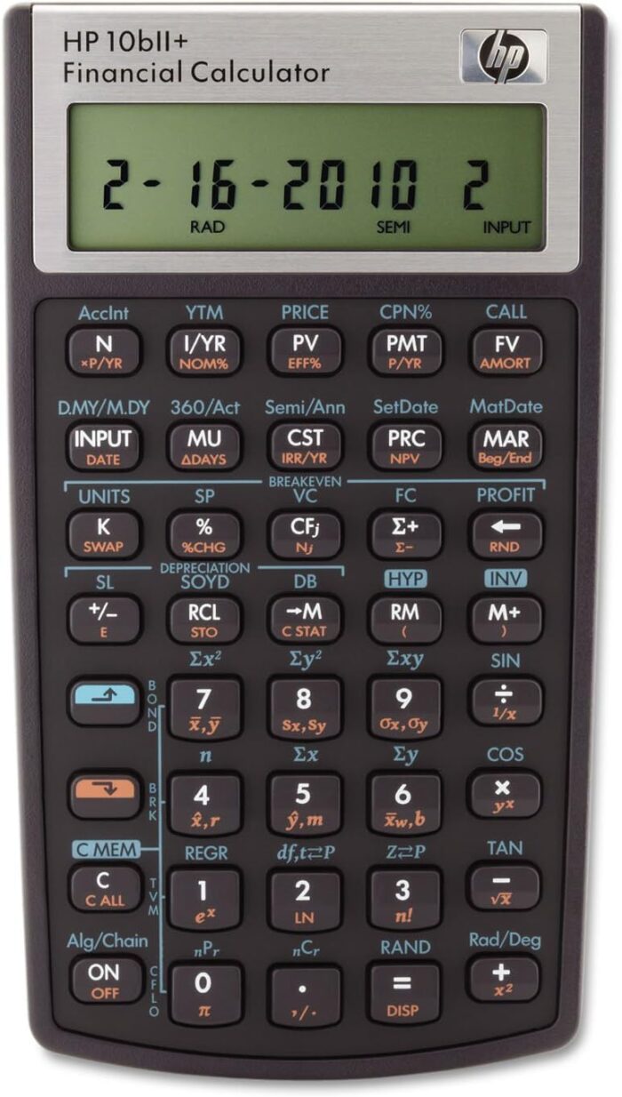 HP 2716570 10bII+ Financial Calculator, 12-Digit LCD - Image 2