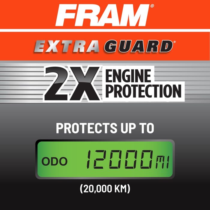 FRAM Extra Guard CA8755A Replacement Engine Air Filter for Select Cadillac, Chevrolet, and GMC Models, Provides Up to 12 Months or 12,000 Miles Filter Protection - Image 4