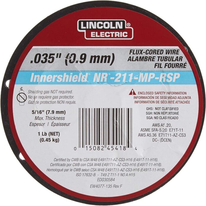 Lincoln Electric MIG Welding Wire, NR-211-MP, .035, Spool, Model: ED030584 (Pack of 3) - Image 4