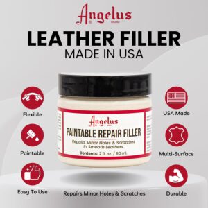 Angelus Leather Filler for Filling or Repairing Holes, Tears, Cracks, Scratches, for Leather Car Seats, Furniture, Shoes - Flexible | Made in USA - 2 fl oz - Image 2