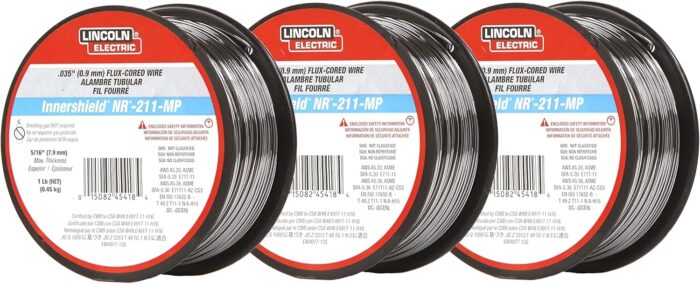 Lincoln Electric MIG Welding Wire, NR-211-MP, .035, Spool, Model: ED030584 (Pack of 3)