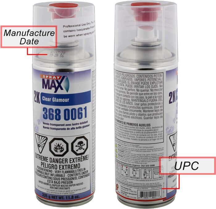 USC SprayMax 2K Glamour High Gloss Aerosol Clear - Image 3