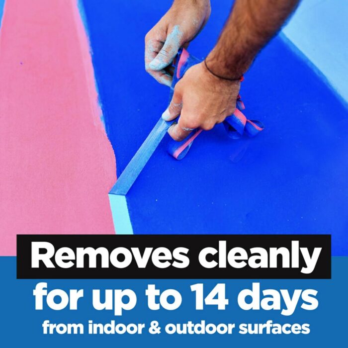 ScotchBlue Original Multi-Surface Painters Tape, 2 Inch Wide (1.88 In. x 60 Yds), 6 Rolls Blue Paint Tape Protects Surfaces & Removes Easily, Masking Tape for Indoor and Outdoor Use (2090-48TP6) - Image 3
