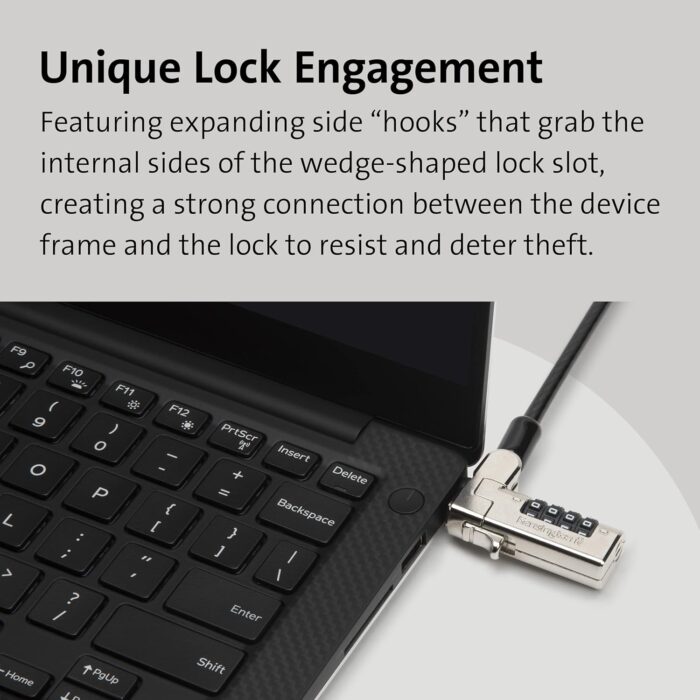 Kensington N17 Dell Laptop Computer Lock, Combination Security Locking Cable (K68008WW) Black - Image 3