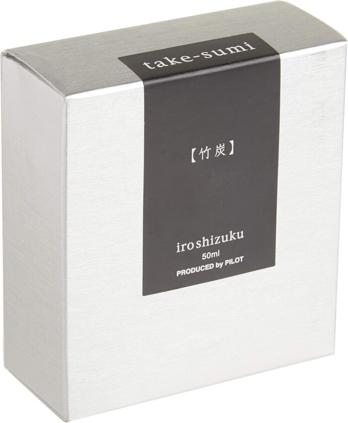 PILOT Iroshizuku Bottled Fountain Pen Ink, Take-Sumi, Bamboo Charcoal (Black) 50ml Bottle (69224) - Image 2