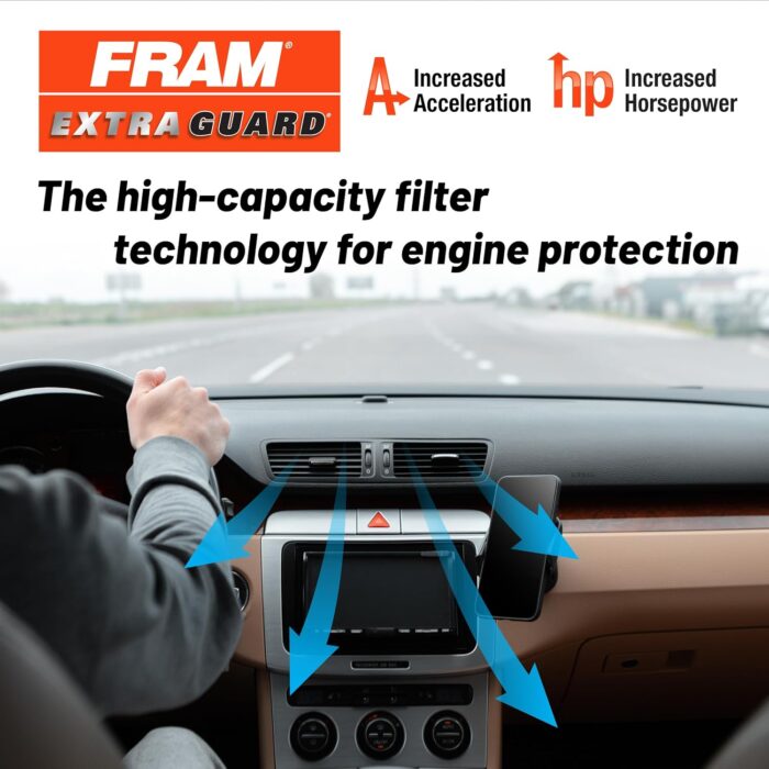 FRAM Extra Guard CA8755A Replacement Engine Air Filter for Select Cadillac, Chevrolet, and GMC Models, Provides Up to 12 Months or 12,000 Miles Filter Protection - Image 5