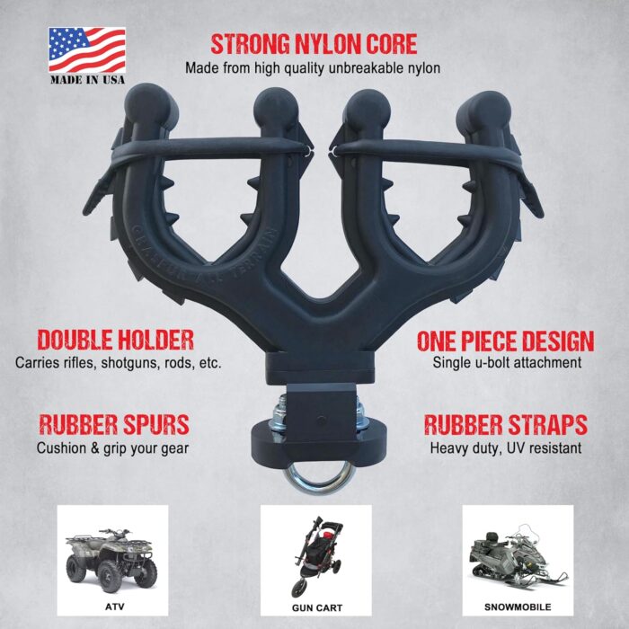 Graspur Double ATV Gun & Bow Rack - Model ATV2 - Image 4