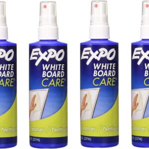 Dry Erase Surface Cleaner, 8oz Spray Bottle [Set of 4]