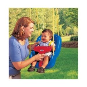 Little Tikes Baby Boy Outdoor Swing Portable Hanging Toddler Rocker Blue New Toddler Swing - Image 2