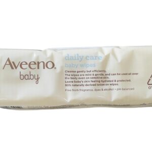 AVEENO Baby Daily Care Wipes - Cleanse Gently and Efficiently - Baby Wipes - Baby Essentials - 72 Wipes, Lid On Each Pack, Pack of 6 (432 Wipes in Total) - Image 4