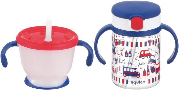 Richell Straw mag Set Navy 6 Months~