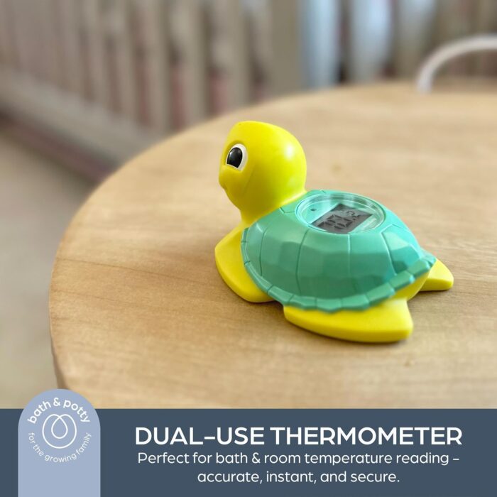 Dreambaby Baby Bath & Room Thermometer - Floating Turtle Toy for Water Temperature Monitoring - Turtle Temperature Monitoring for Newborns, Infants, and Toddlers with Fahrenheit Display - Image 4