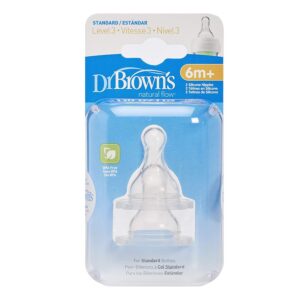 Dr. Brown's 8 Pack Natural Flow Level 3 Standard Nipple - Image 5