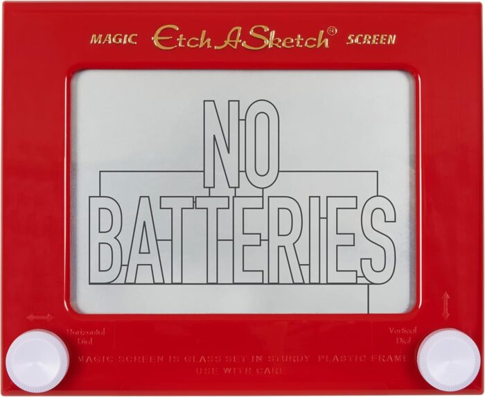 Etch A Sketch, Classic Red Drawing Toy with Magic Screen, for Ages 3 and Up