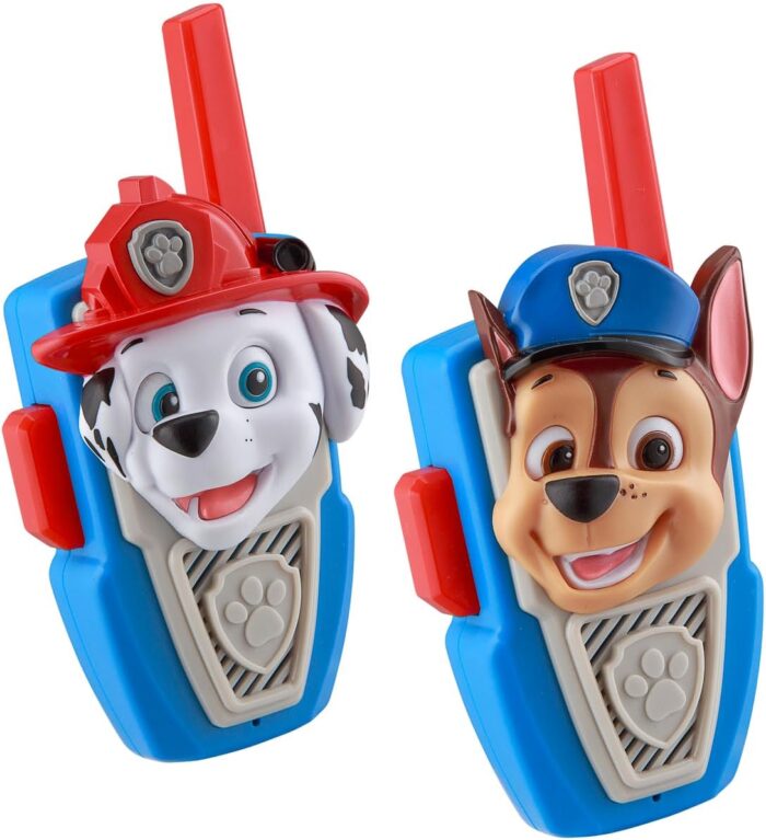 PAW Patrol Walkie Talkies - Set of 2 Kids Walkie Talkies Chase and Marshall – Excellent Walkie Talkies for Toddlers