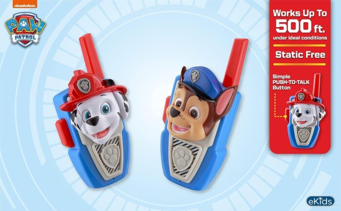 PAW Patrol Walkie Talkies - Set of 2 Kids Walkie Talkies Chase and Marshall – Excellent Walkie Talkies for Toddlers - Image 5