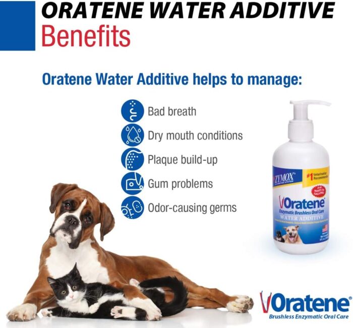 Pet King Brands ZYMOX Oratene Enzymatic Brushless Oral Care Water Additive, 8oz - Image 2