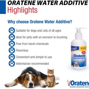 Pet King Brands ZYMOX Oratene Enzymatic Brushless Oral Care Water Additive, 8oz - Image 5