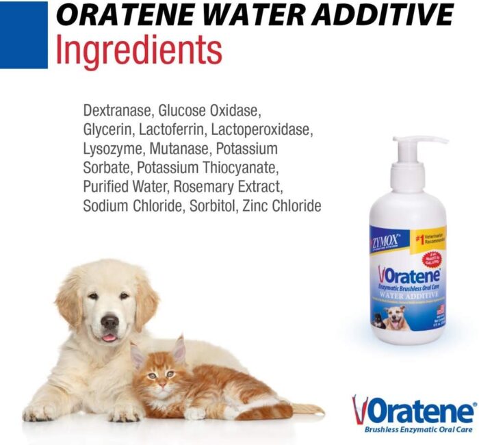 Pet King Brands ZYMOX Oratene Enzymatic Brushless Oral Care Water Additive, 8oz - Image 4