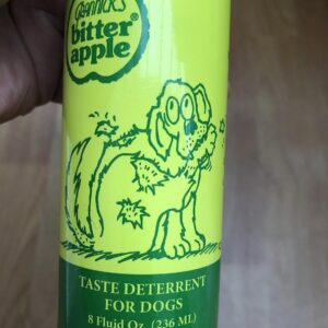 Grannick's Bitter Apple Liquid 1, 8 oz Chewing Deterrent Spray, Anti Chew Behavior Training Aid for Dogs and Cats; Stops Destructive Chewing Licking of Bandages, Paws, Shoes, Fur, Doors and Furniture