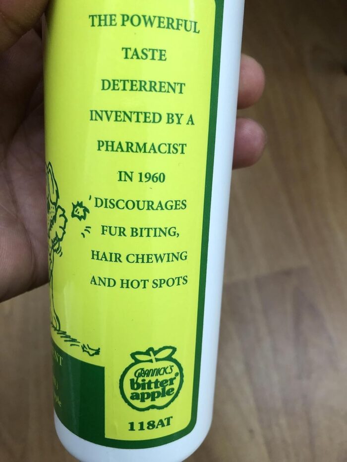 Grannick's Bitter Apple Liquid 1, 8 oz Chewing Deterrent Spray, Anti Chew Behavior Training Aid for Dogs and Cats; Stops Destructive Chewing Licking of Bandages, Paws, Shoes, Fur, Doors and Furniture - Image 4