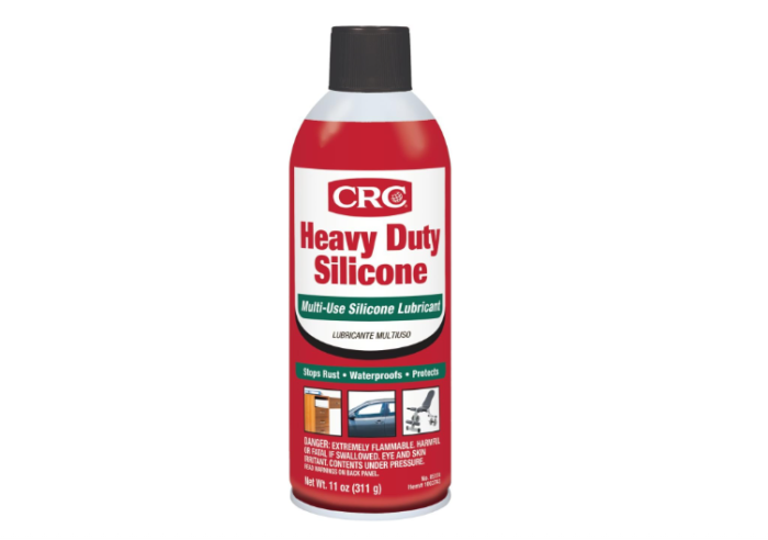 CRC Heavy Duty Silicone Lubricant, 11 Wt Oz, Clear Colorless Liquid